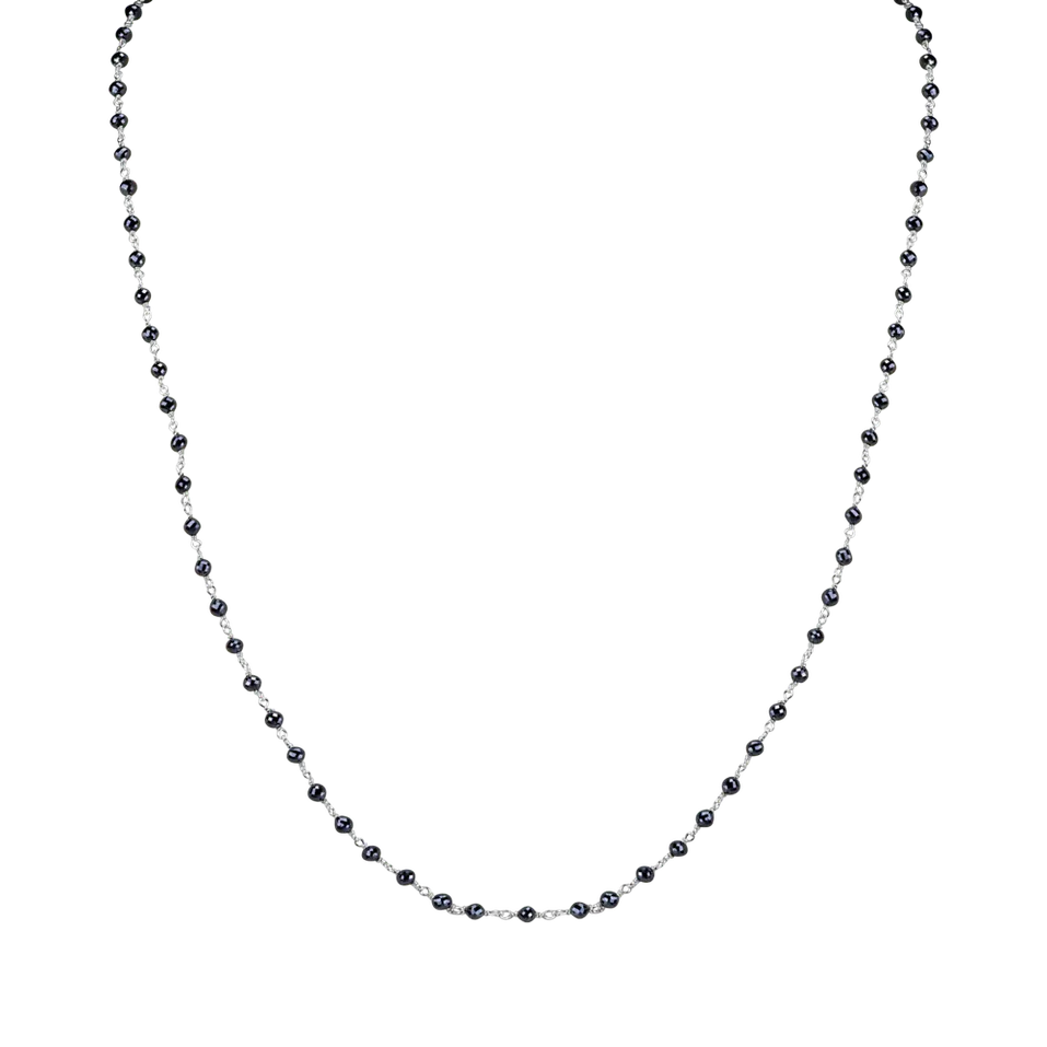 Necklace with black diamonds Dark Melody