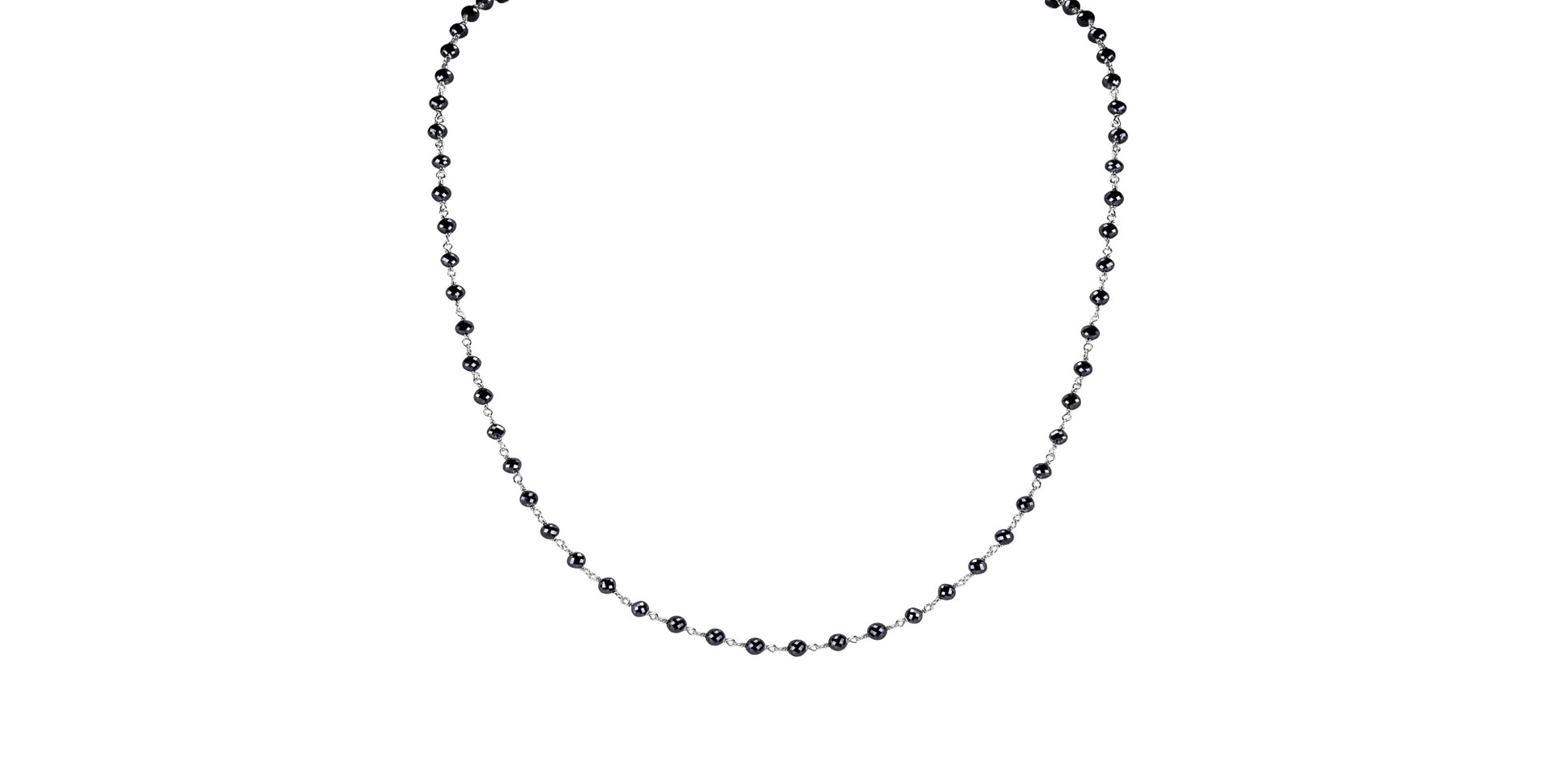 Necklace with black diamonds Dark Melody