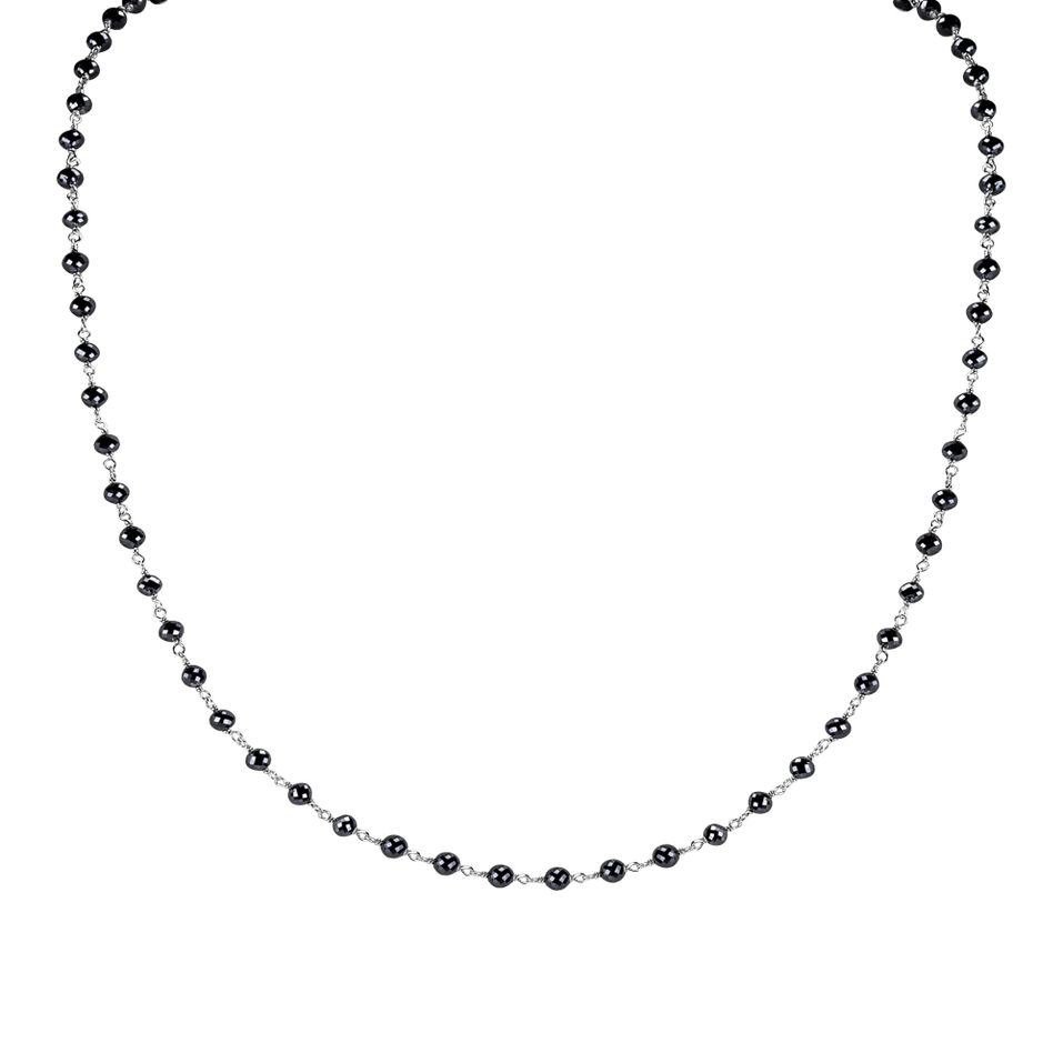 Necklace with black diamonds Dark Melody