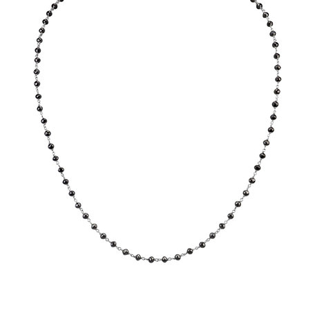 Necklace with black diamonds Dark Melody