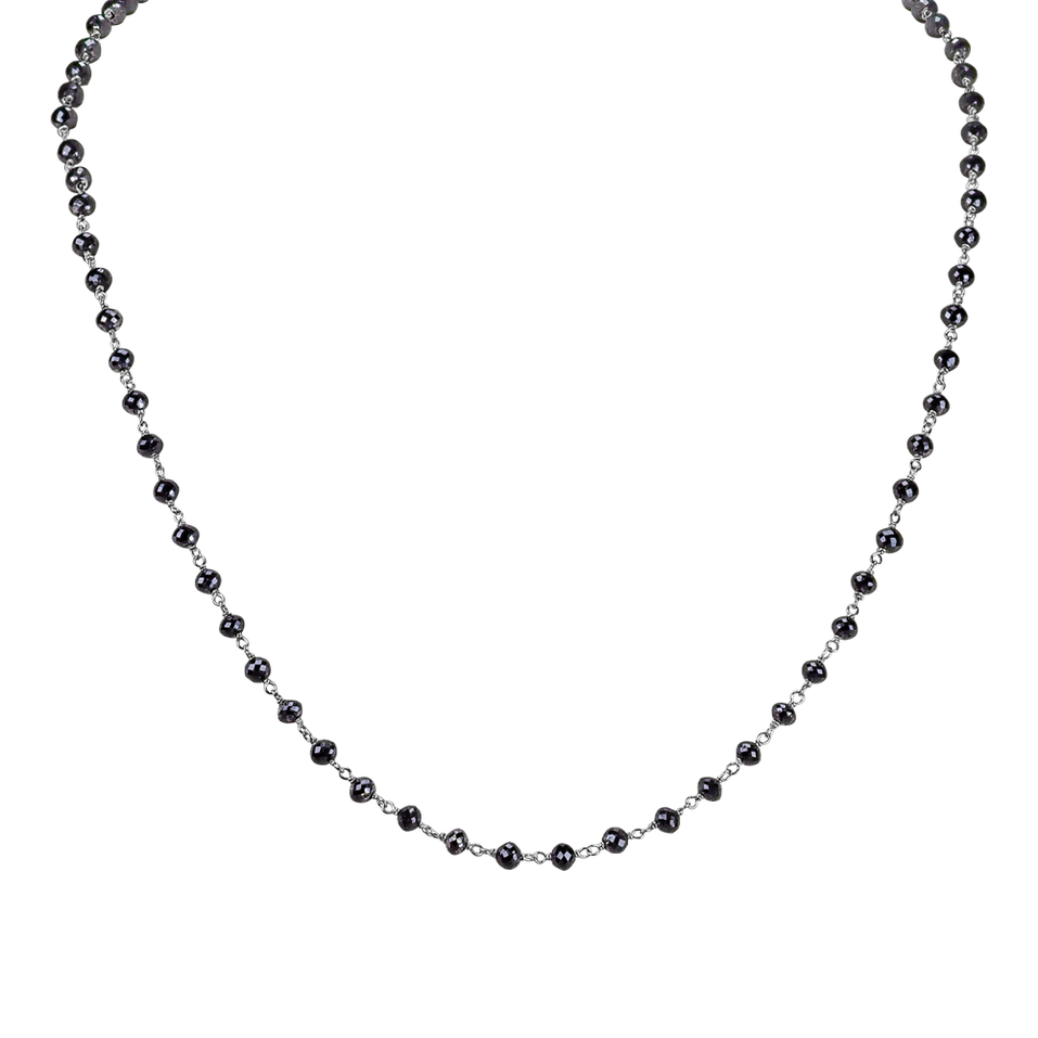 Necklace with black diamonds Dark Melody