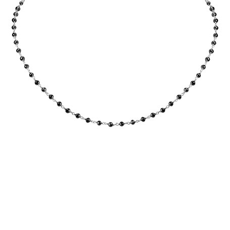 Necklace with black diamonds Dark Melody