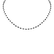 Necklace with black diamonds Dark Melody2