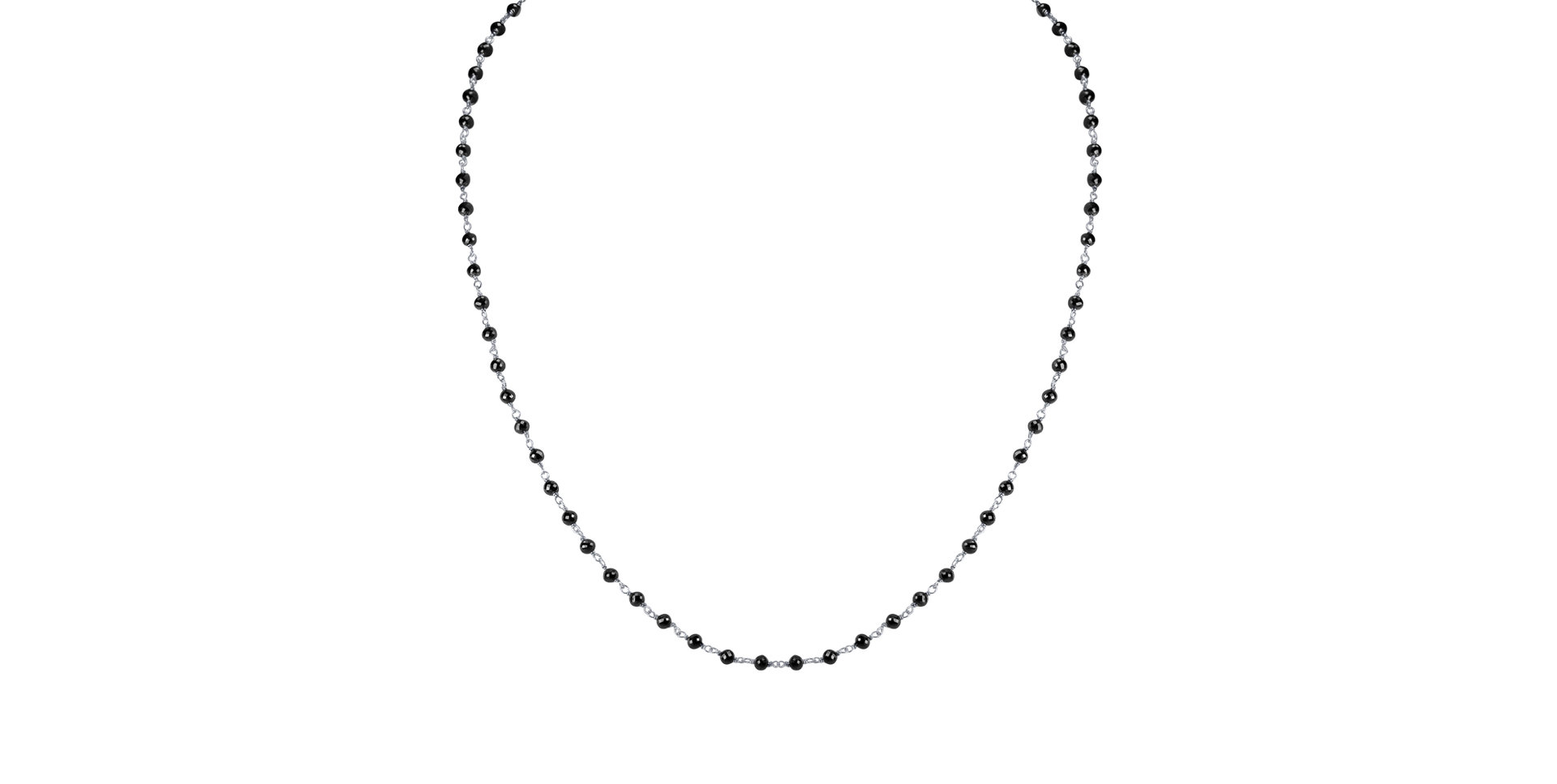 Necklace with black diamonds Dark Melody