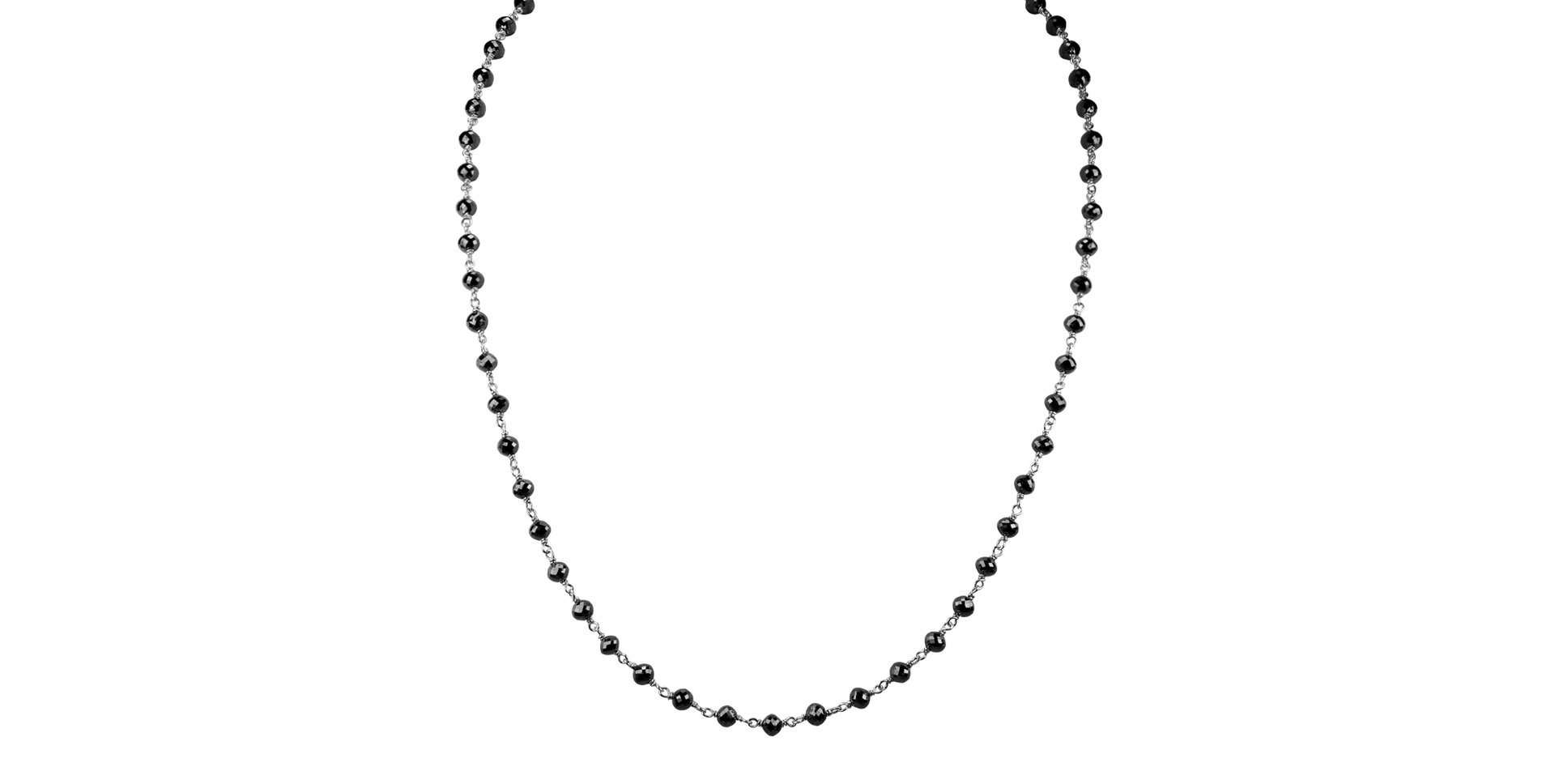 Necklace with black diamonds Dark Melody