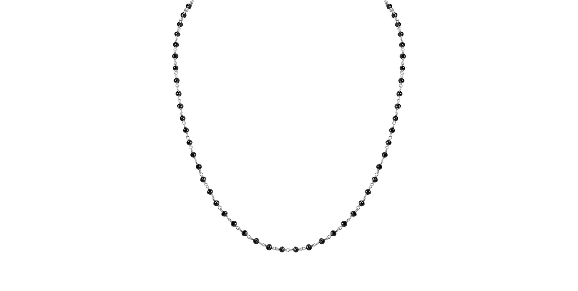 Necklace with black diamonds Dark Melody