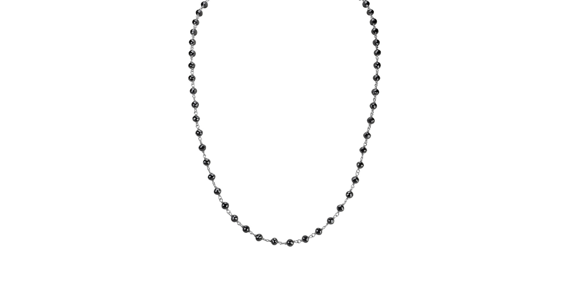 Necklace with black diamonds Dark Melody