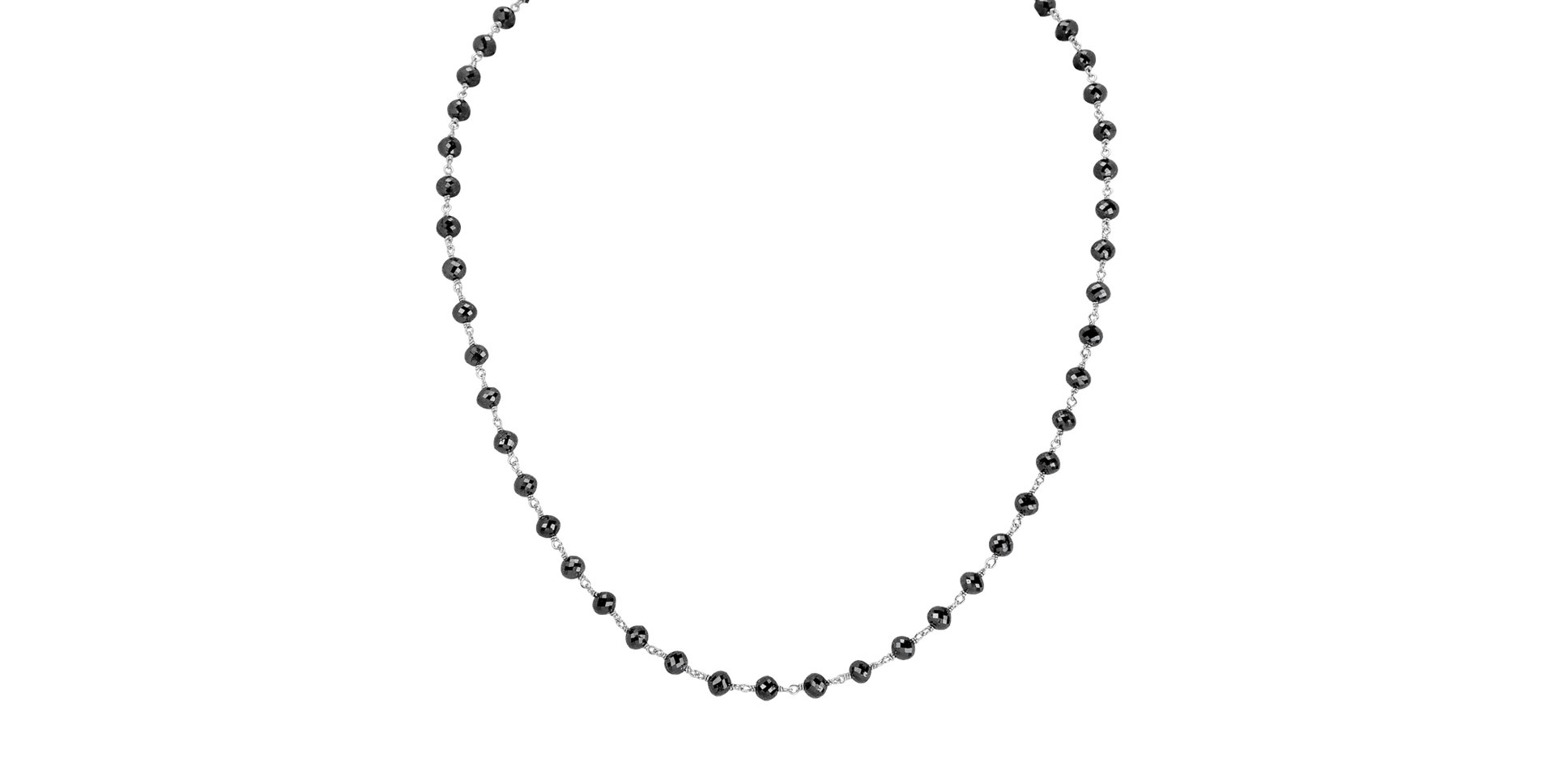 Necklace with black diamonds Dark Melody