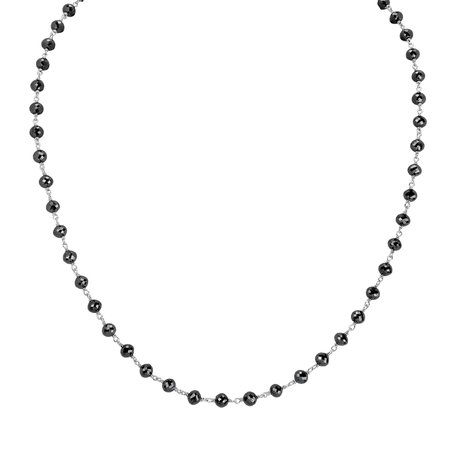 Necklace with black diamonds Dark Melody