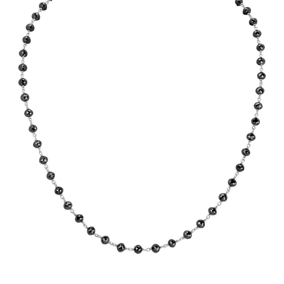 Necklace with black diamonds Dark Melody