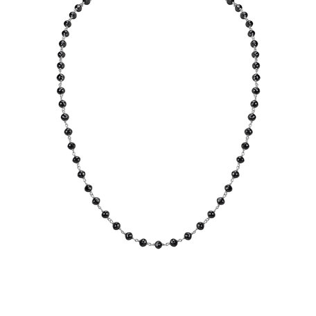 Necklace with black diamonds Dark Melody