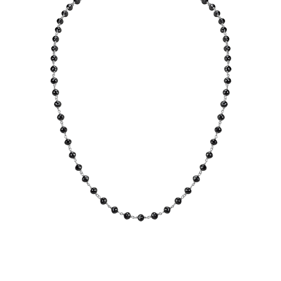 Necklace with black diamonds Dark Melody