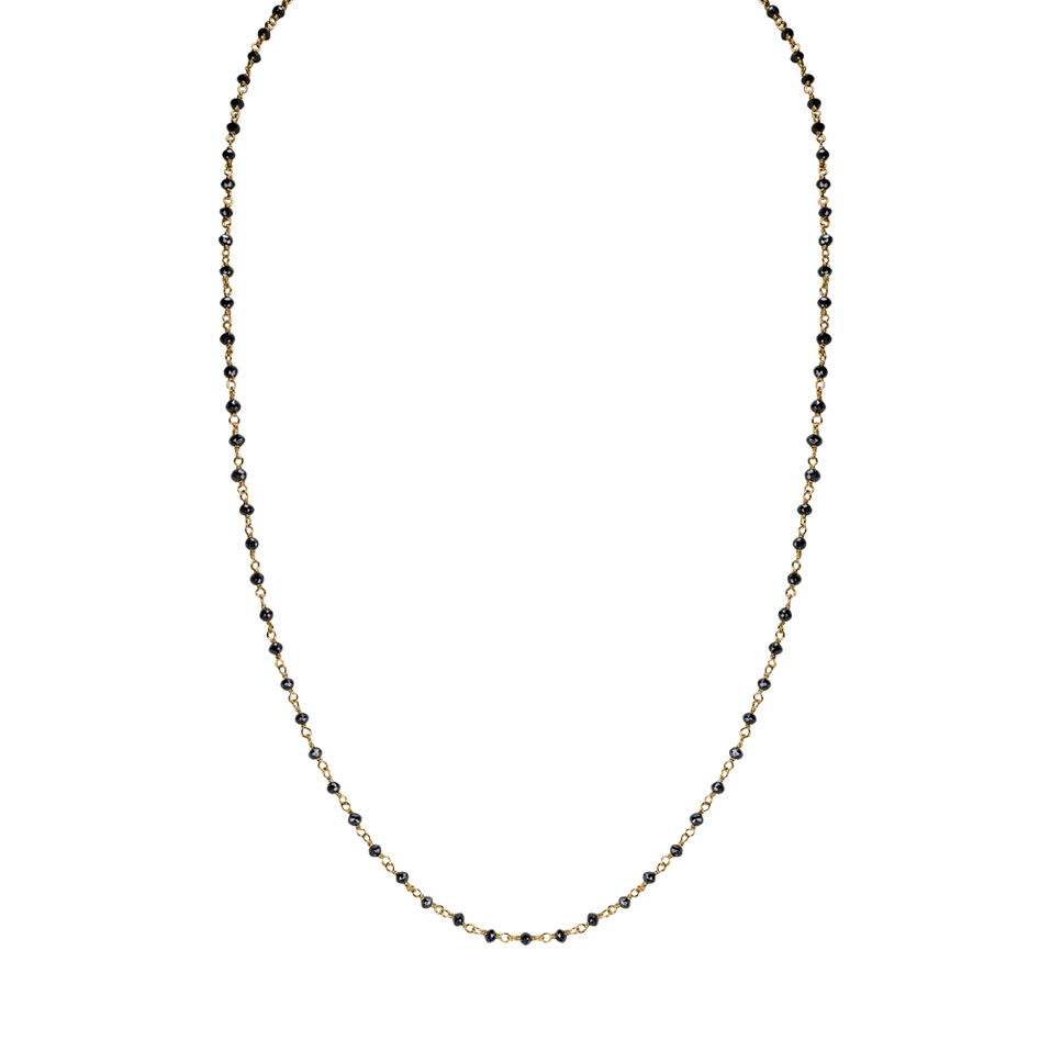 Necklace with black diamonds Dark Melody