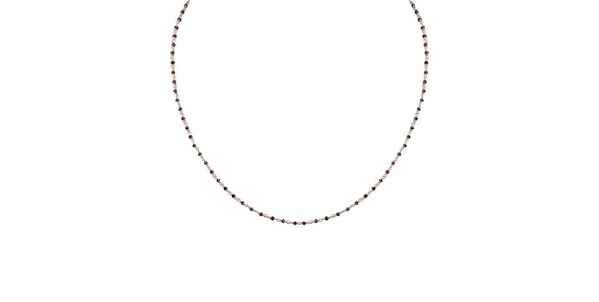 Necklace with black diamonds Dark Melody