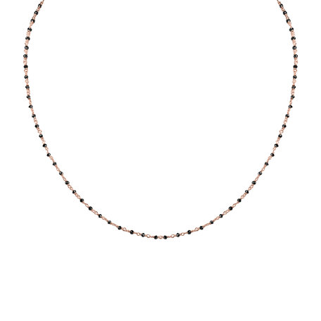 Necklace with black diamonds Dark Melody
