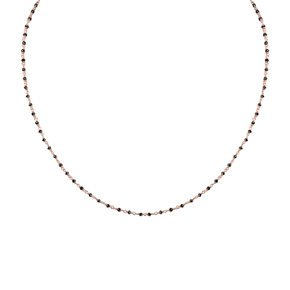 Necklace with black diamonds Dark Melody