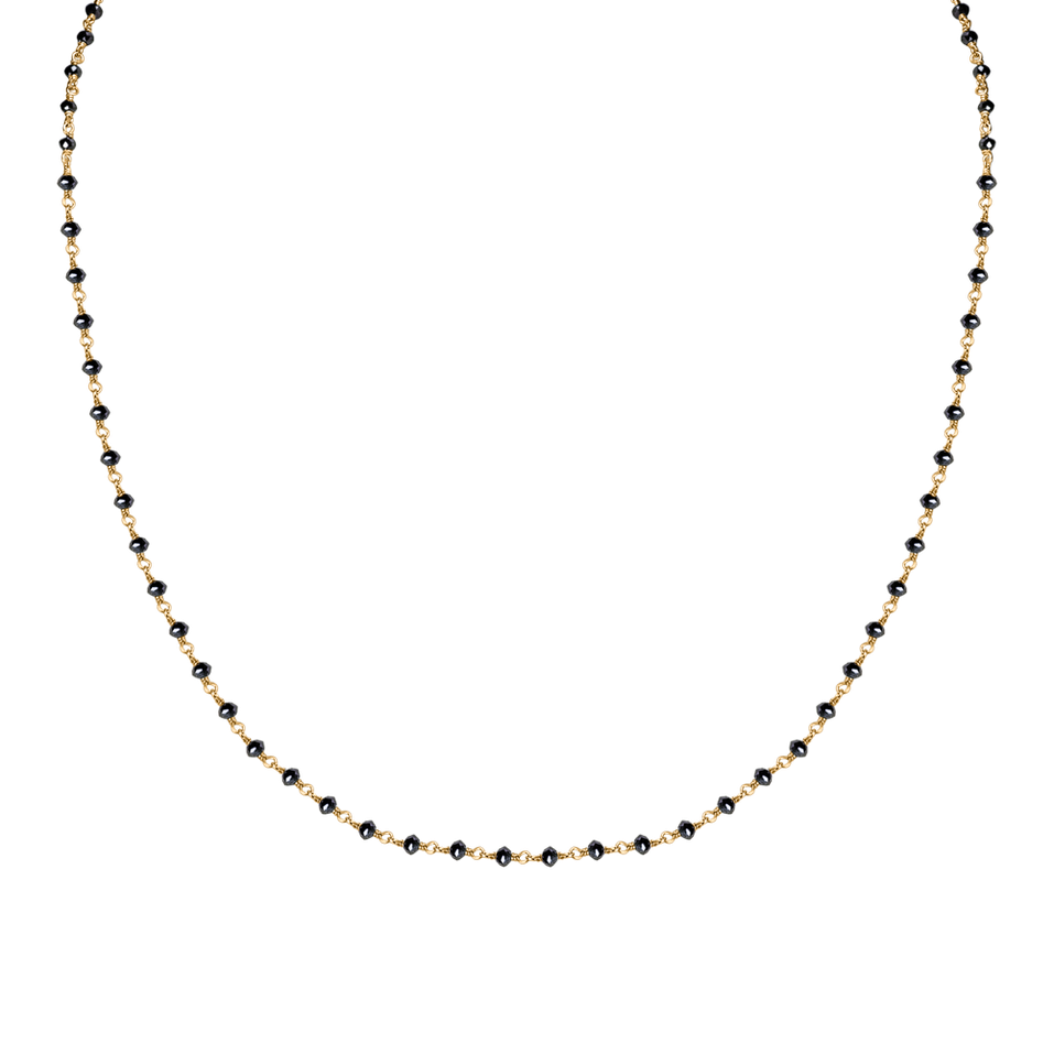 Necklace with black diamonds Dark Melody