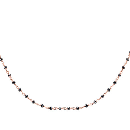 Necklace with black diamonds Dark Melody
