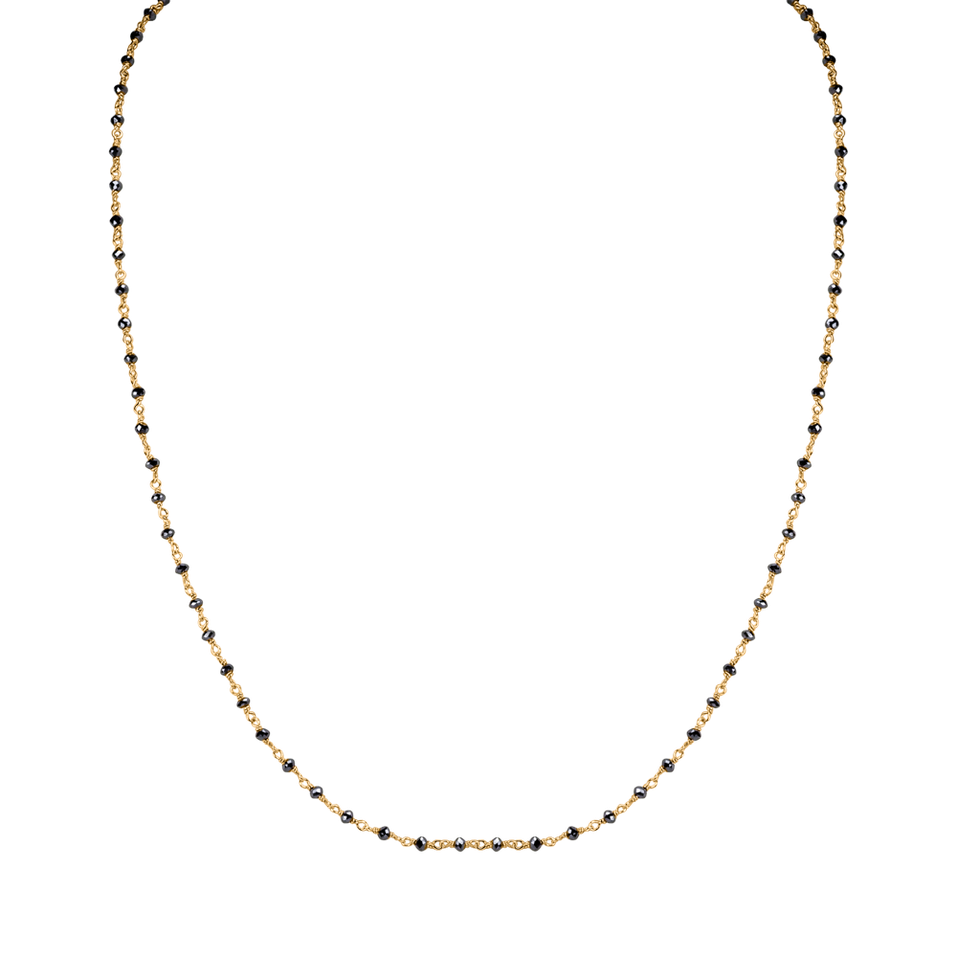Necklace with black diamonds Dark Melody