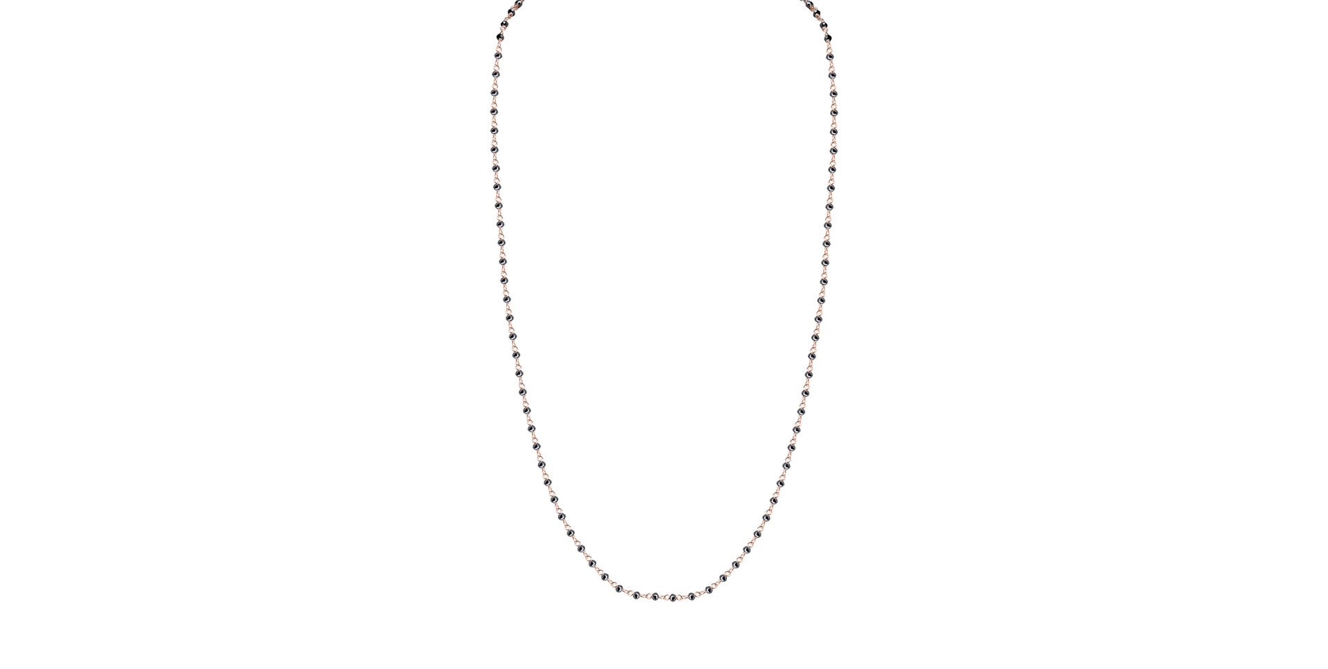 Necklace with black diamonds Dark Melody