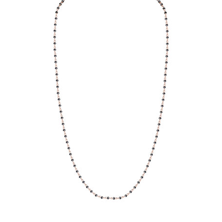 Necklace with black diamonds Dark Melody