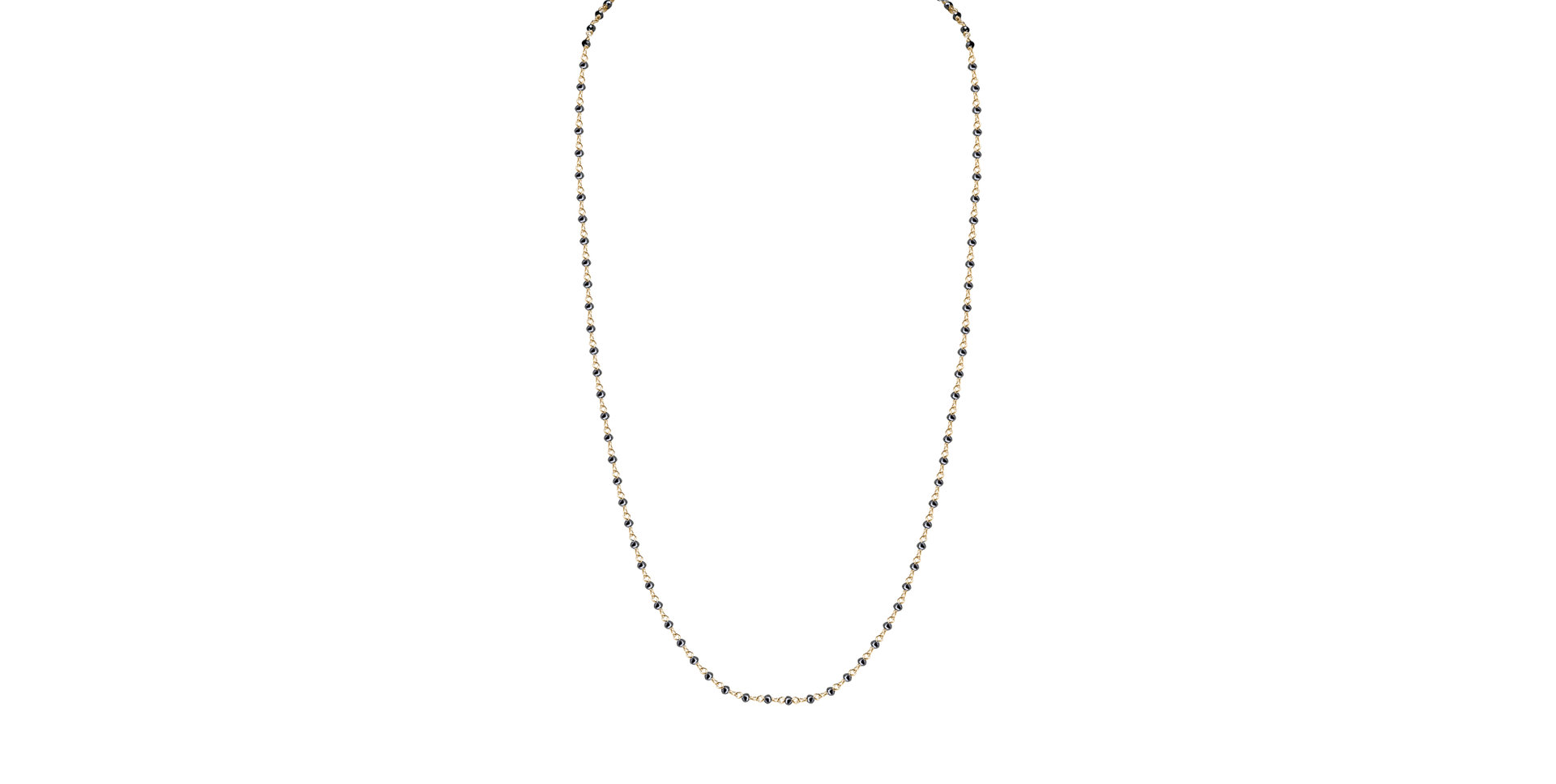 Necklace with black diamonds Dark Melody