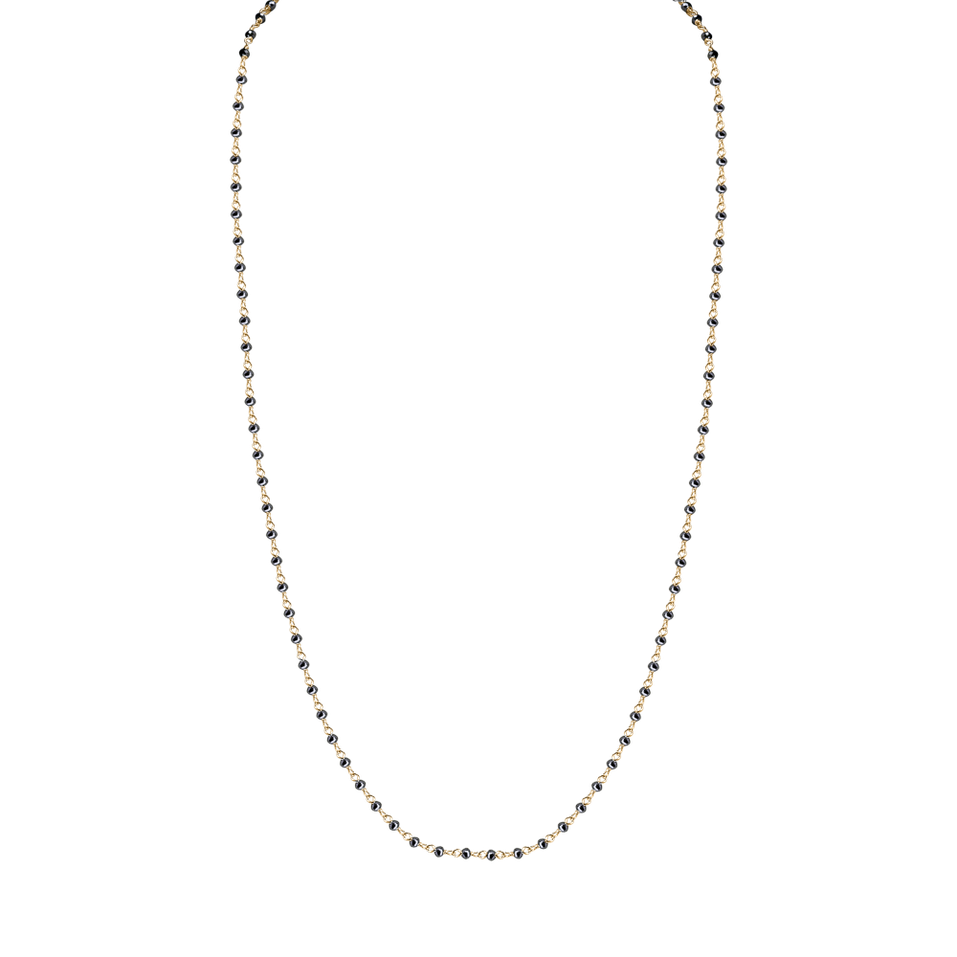 Necklace with black diamonds Dark Melody