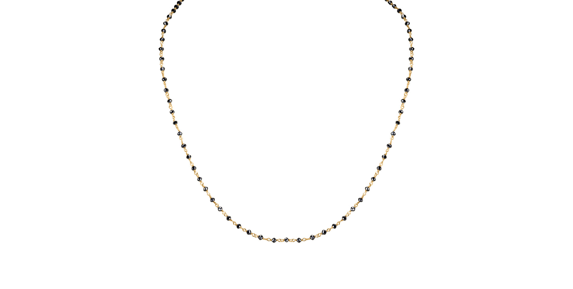 Necklace with black diamonds Dark Melody