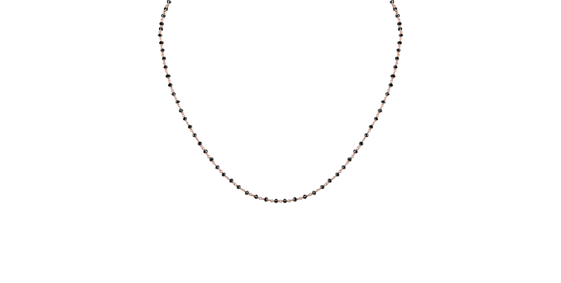 Necklace with black diamonds Dark Melody