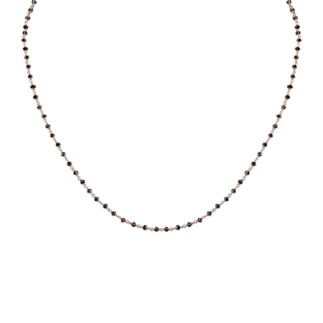 Necklace with black diamonds Dark Melody