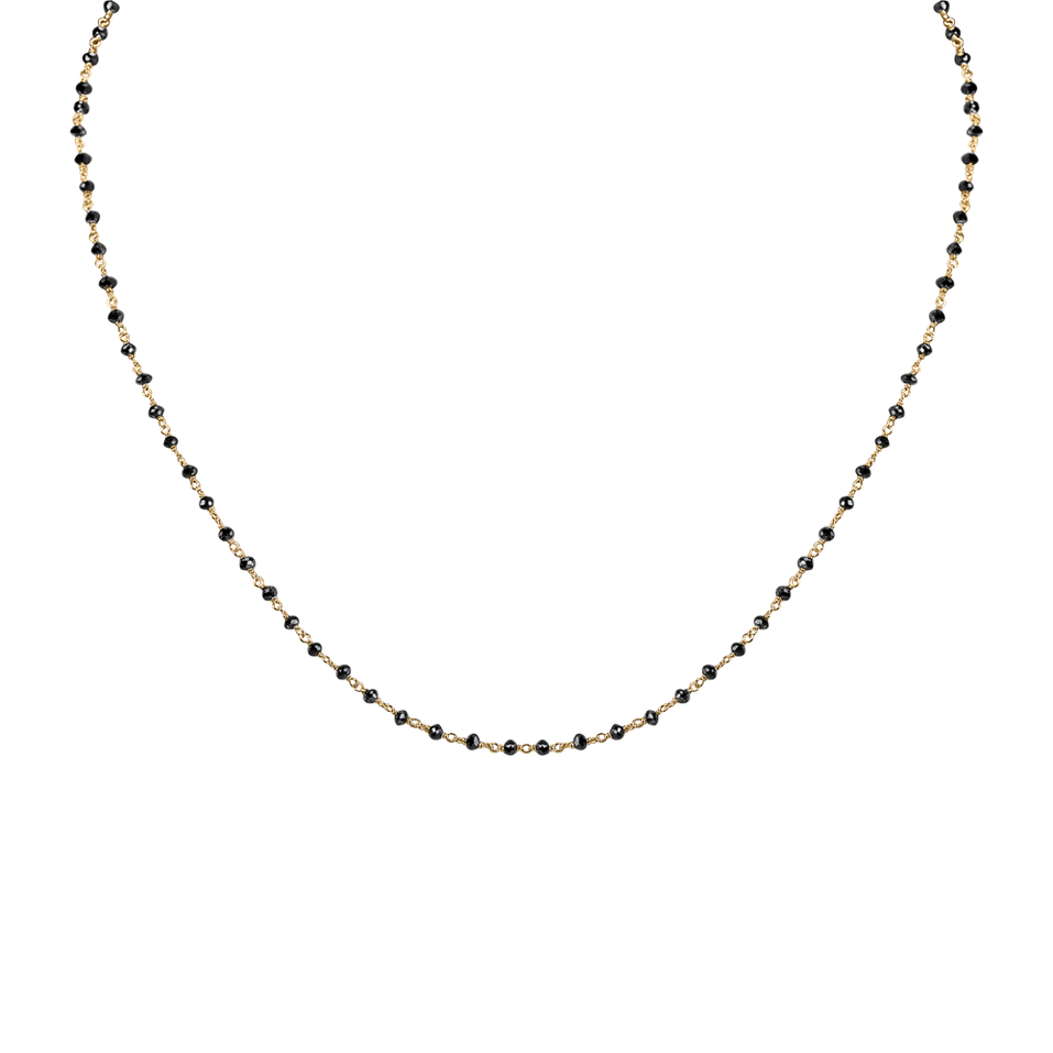 Necklace with black diamonds Dark Melody