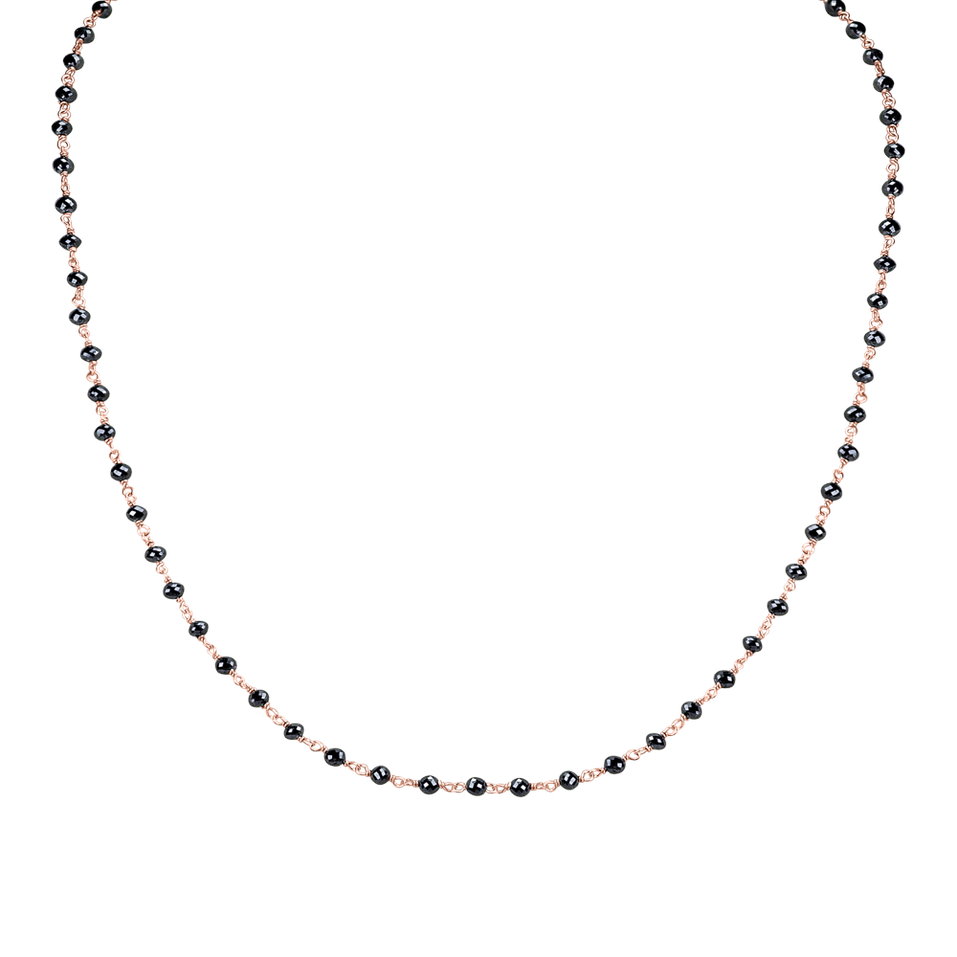 Necklace with black diamonds Dark Melody