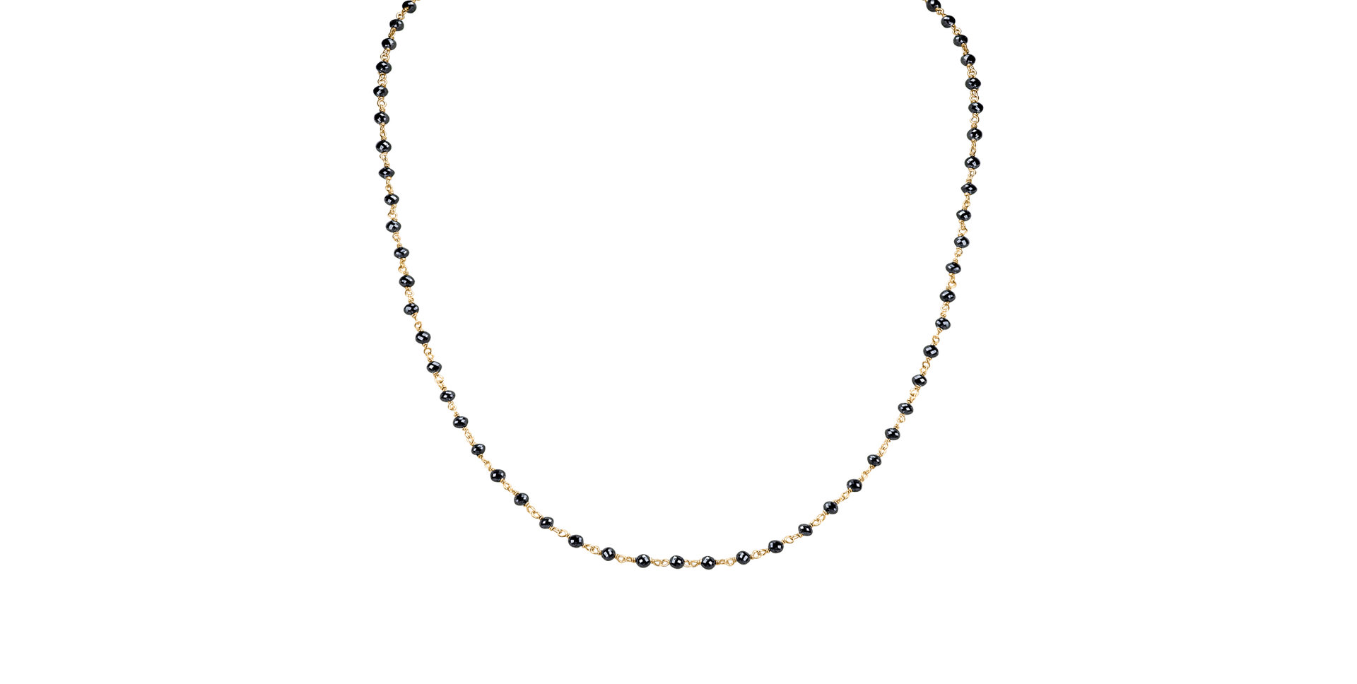 Necklace with black diamonds Dark Melody