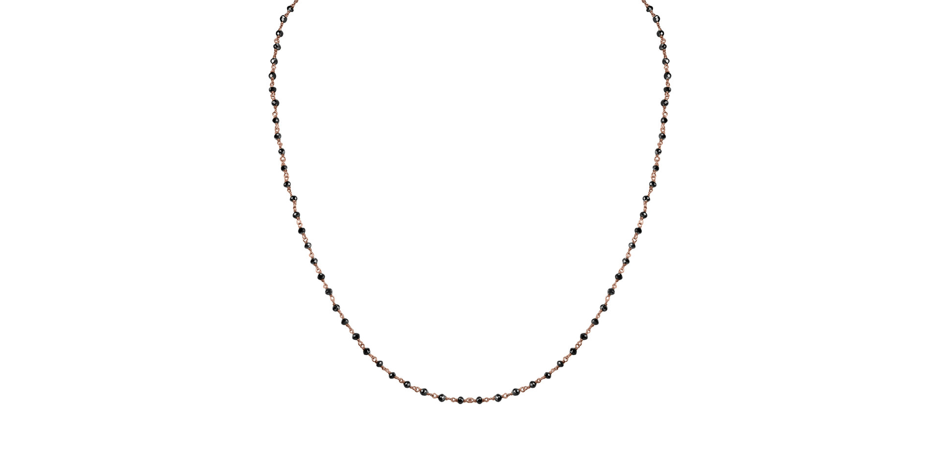 Necklace with black diamonds Dark Melody
