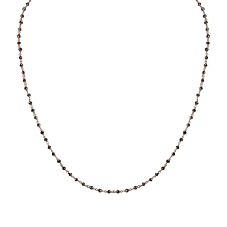 Necklace with black diamonds Dark Melody