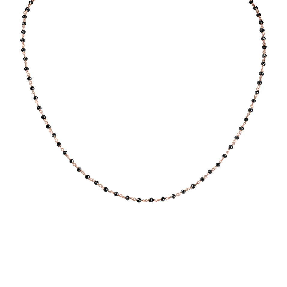 Necklace with black diamonds Dark Melody