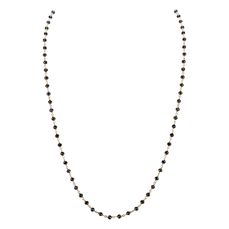 Necklace with black diamonds Dark Melody