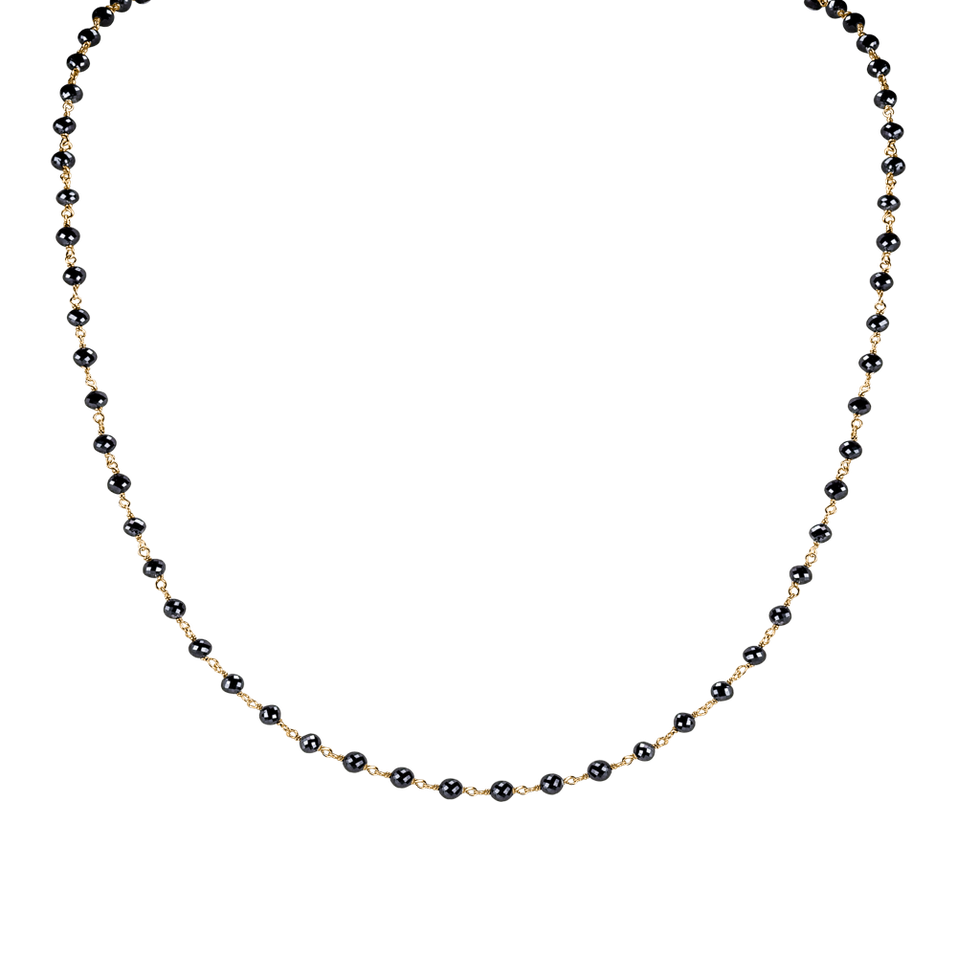 Necklace with black diamonds Dark Melody