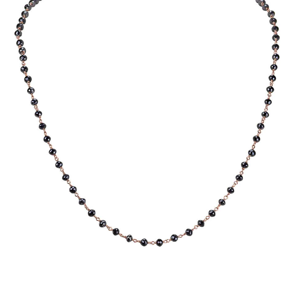 Necklace with black diamonds Dark Melody