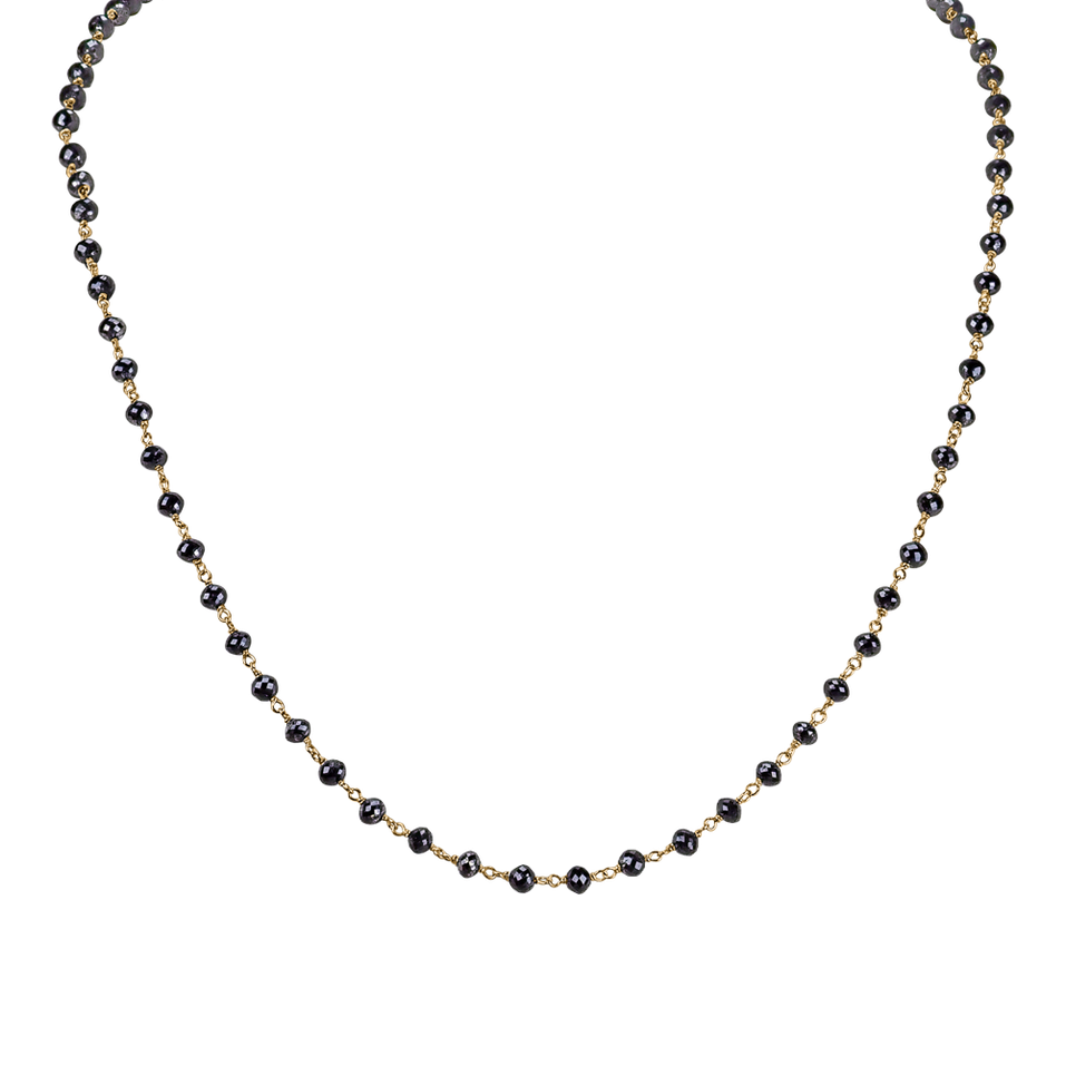 Necklace with black diamonds Dark Melody