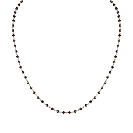 Necklace with black diamonds Dark Melody