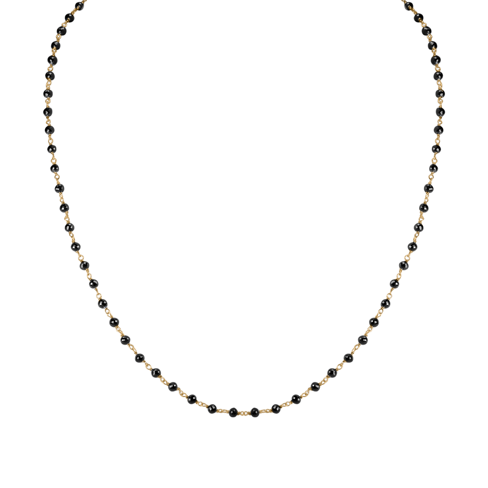 Necklace with black diamonds Dark Melody