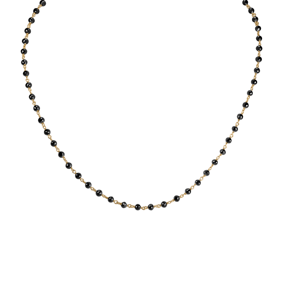 Necklace with black diamonds Dark Melody