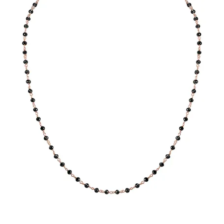 Necklace with black diamonds Dark Melody
