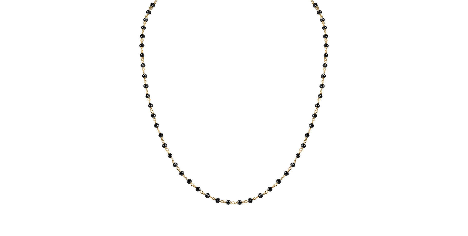 Necklace with black diamonds Dark Melody