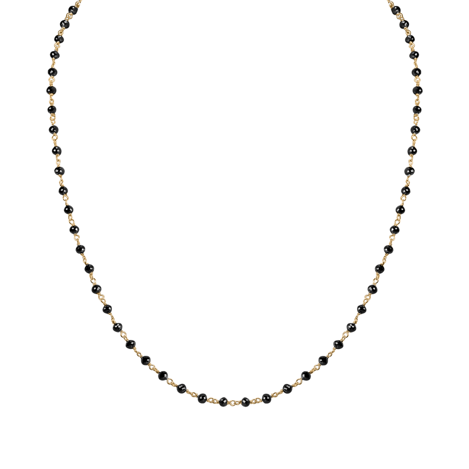 Necklace with black diamonds Dark Melody