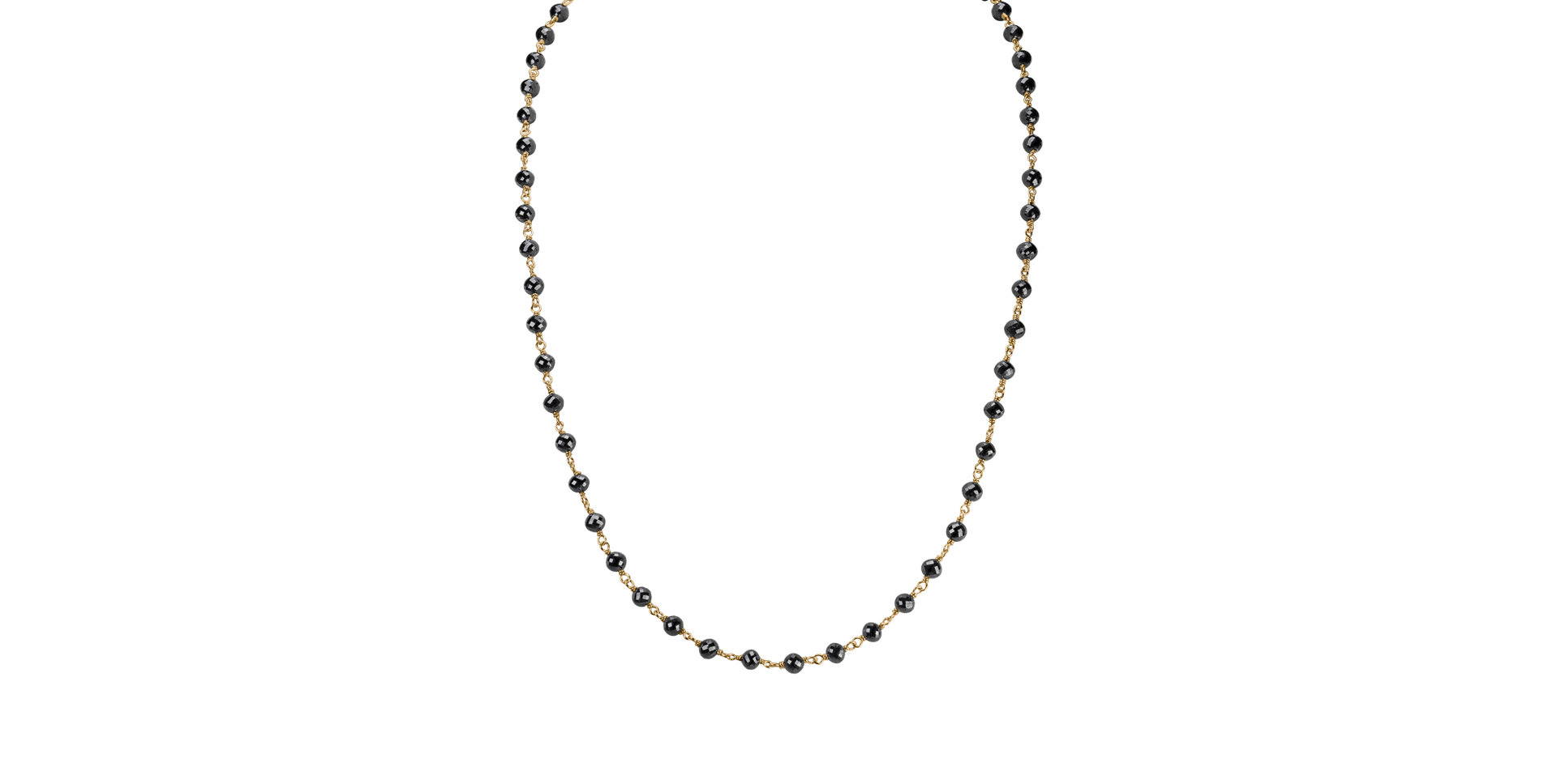 Necklace with black diamonds Dark Melody