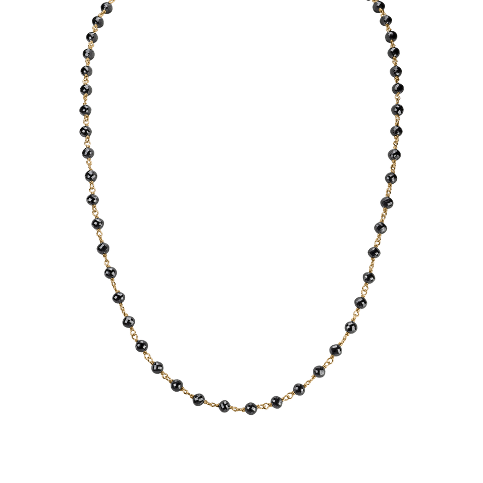 Necklace with black diamonds Dark Melody