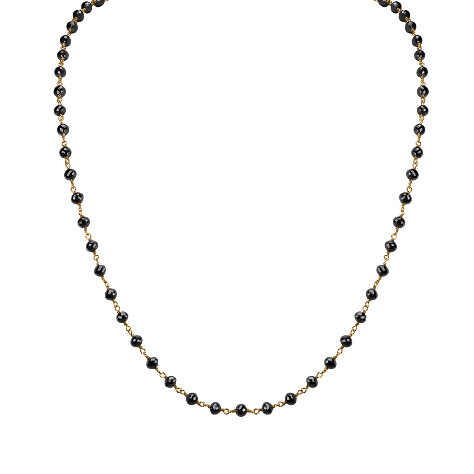 Necklace with black diamonds Dark Melody