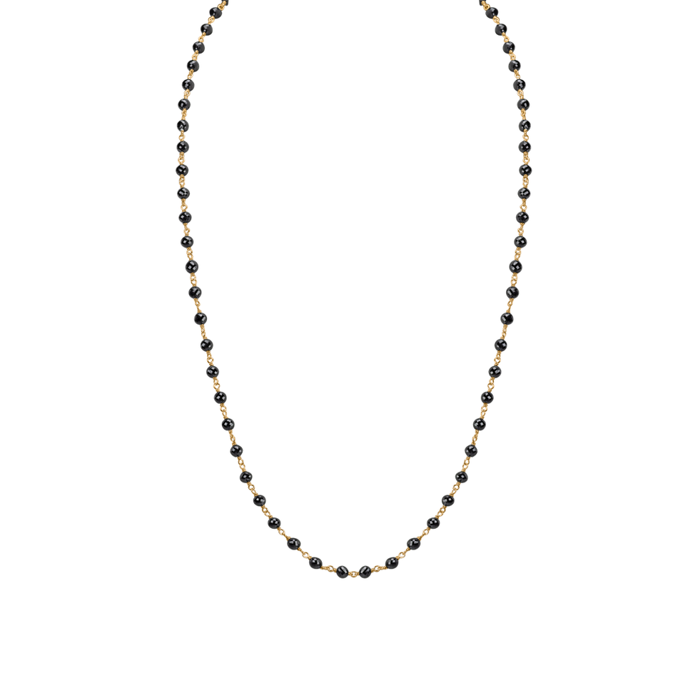 Necklace with black diamonds Dark Melody